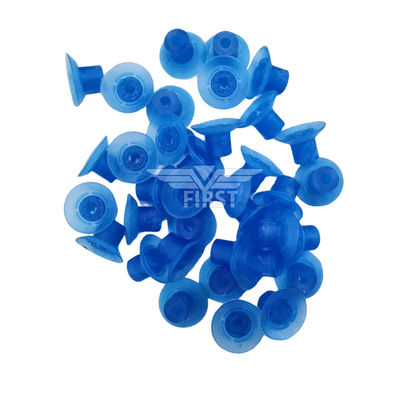 مکندهای لاستیکی رنگ آبی 32x18mm مکندهای پای بلند برای ماشین برش مرطوب با مواد لاستیکی دوامدار