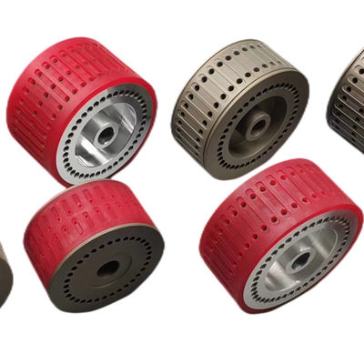 چرخ مکش لاستیکی قطعات ماشین تاشو STAHL رنگ قرمز Heidelberg Stahlfolder