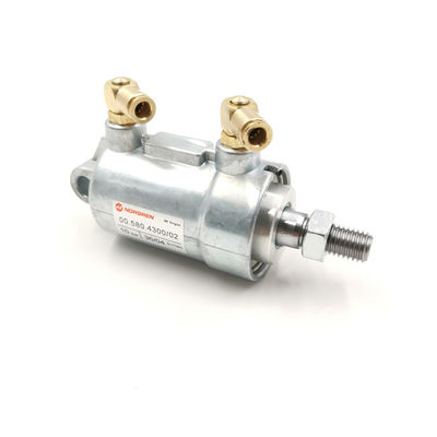 سلندر پنوماتیک با بدن آلومینیوم با کیفیت بالا 132 * 72mm با دهان مس برای ماشین آلات SM52 / 74