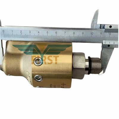 طلایی 00580.2807 مقاومت در برابر دماهای بالا دریچه اتحاد چرخشی با بدن مس / فولاد برای سر خنک کننده الکل CD102