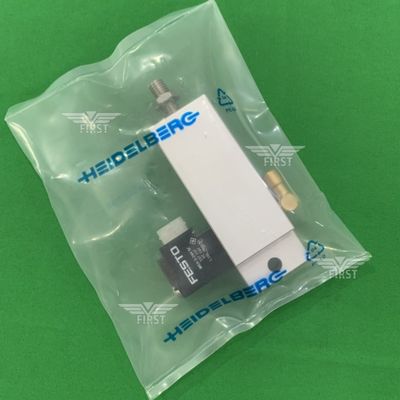 سیلندر دریچه سولینوئید بدن آلومینیوم رنگ نقره ای برای ماشین های چاپی SM74/PM74
